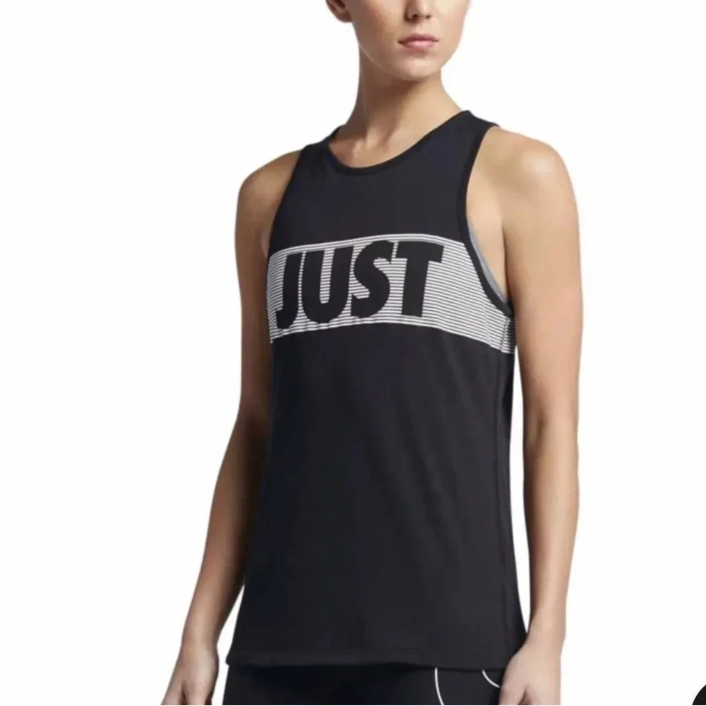 TWO Nike Women's Tanktops -1 Dri Fit Tank and 1 Cotton Racerback- Medium